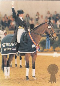 1995 Collect-A-Card Equestrian #260 Anky van Grunsven / Cameleon Bonfire Front